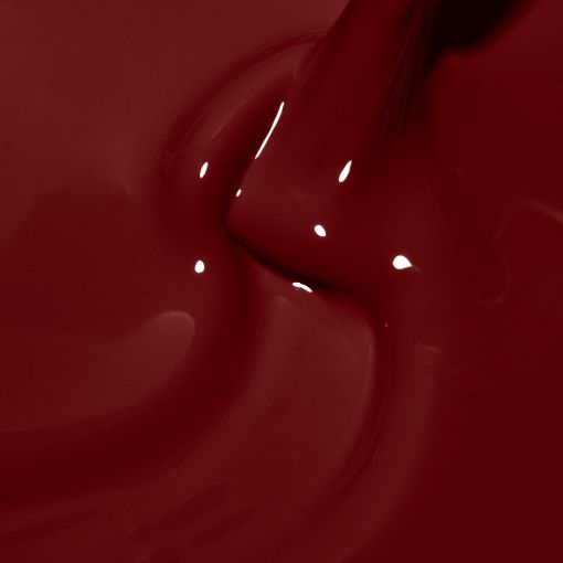 Nahaufnahme einer glänzenden dunkelroten Flüssigkeit