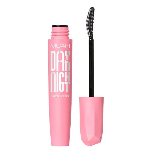 taupe_c9539_b MUAH Day and Night Brow Setter im rosa Tubus mit schwarzem Bürstchen