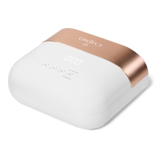 salon_pro_c9083_c Moderner UV-Nageltrockner in Weiß und Roségold mit digitalem Display