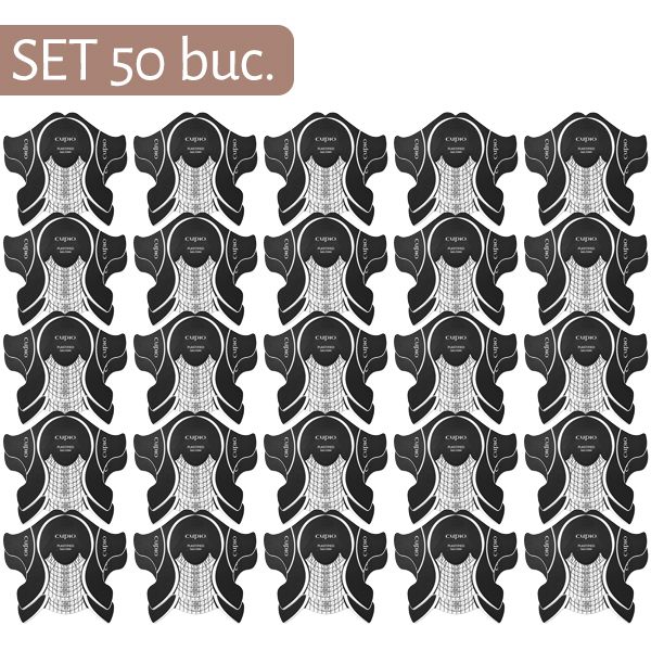 sabloane_plastifiate_4_ 50 Stück schwarze Klebeaufkleber in einem Set