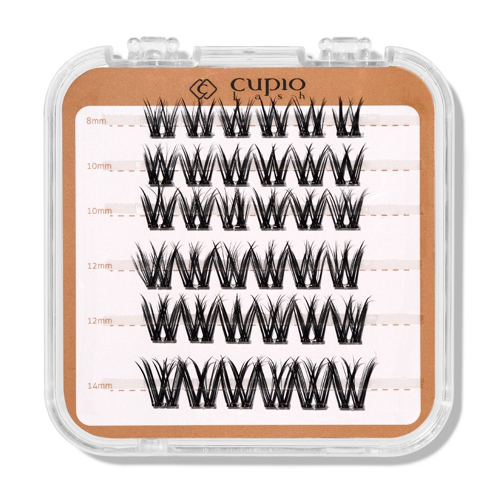 Cupio Ready-to-Wear Wimpern Date Night in Box mit vorgefertigten Faux-Lashes in 8–14 mm, geschichtet für dramatisches Volumen, Länge und verführerischen Abend-Look