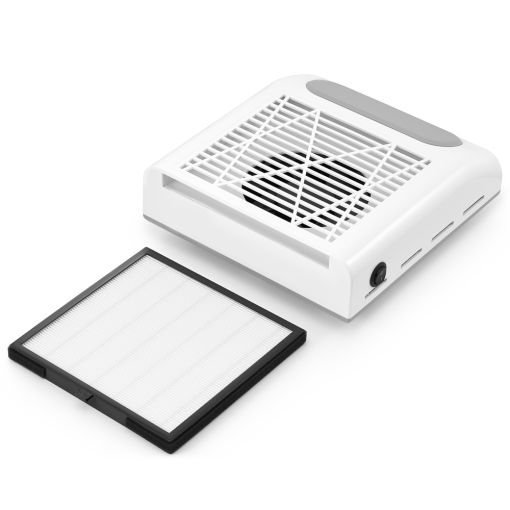 aspirator_80w_alb_b_1 Luftreiniger mit abnehmbarem HEPA-Filter zur Verbesserung der Luftqualität