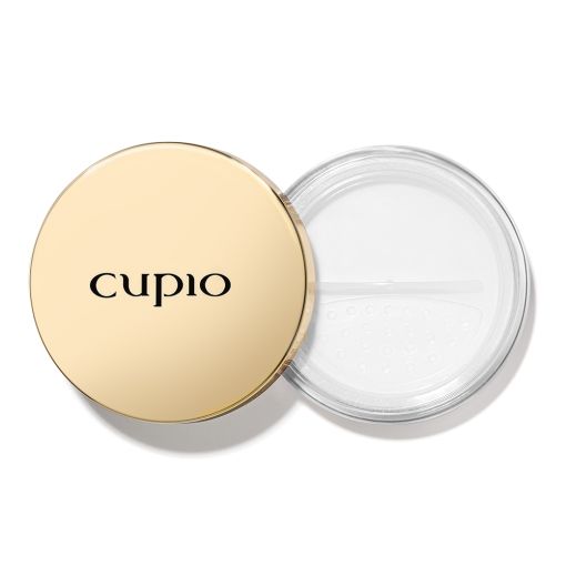 cinematic_powder_open Offene Dose mit Cupio Lidschatten-Puder im goldenen Design