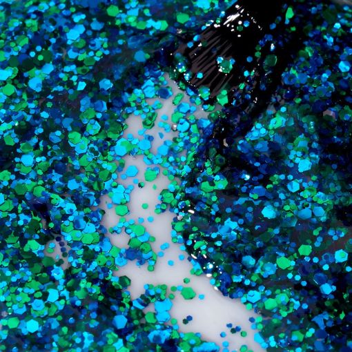 Cupio Gellack Santa Cruz Carnival blauer Glitterlack