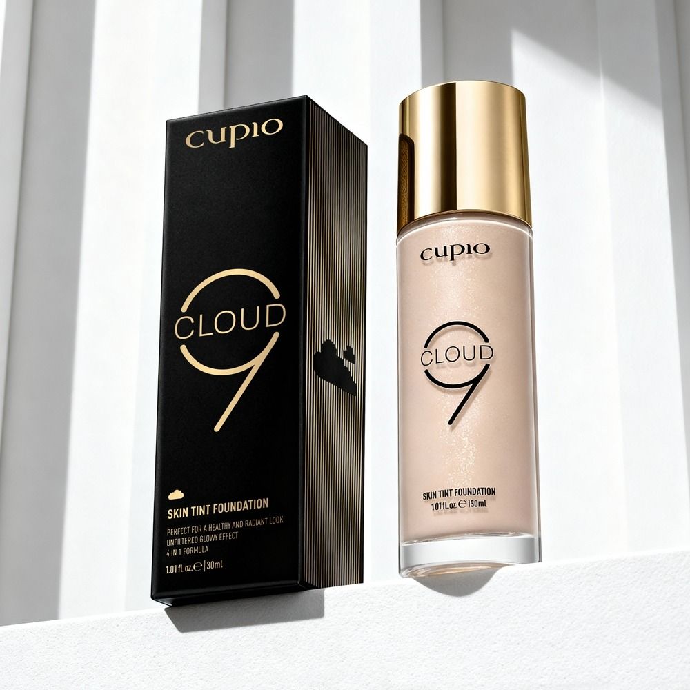 Cupio Cloud 9 Foundation mit schwarzer Verpackung und golden