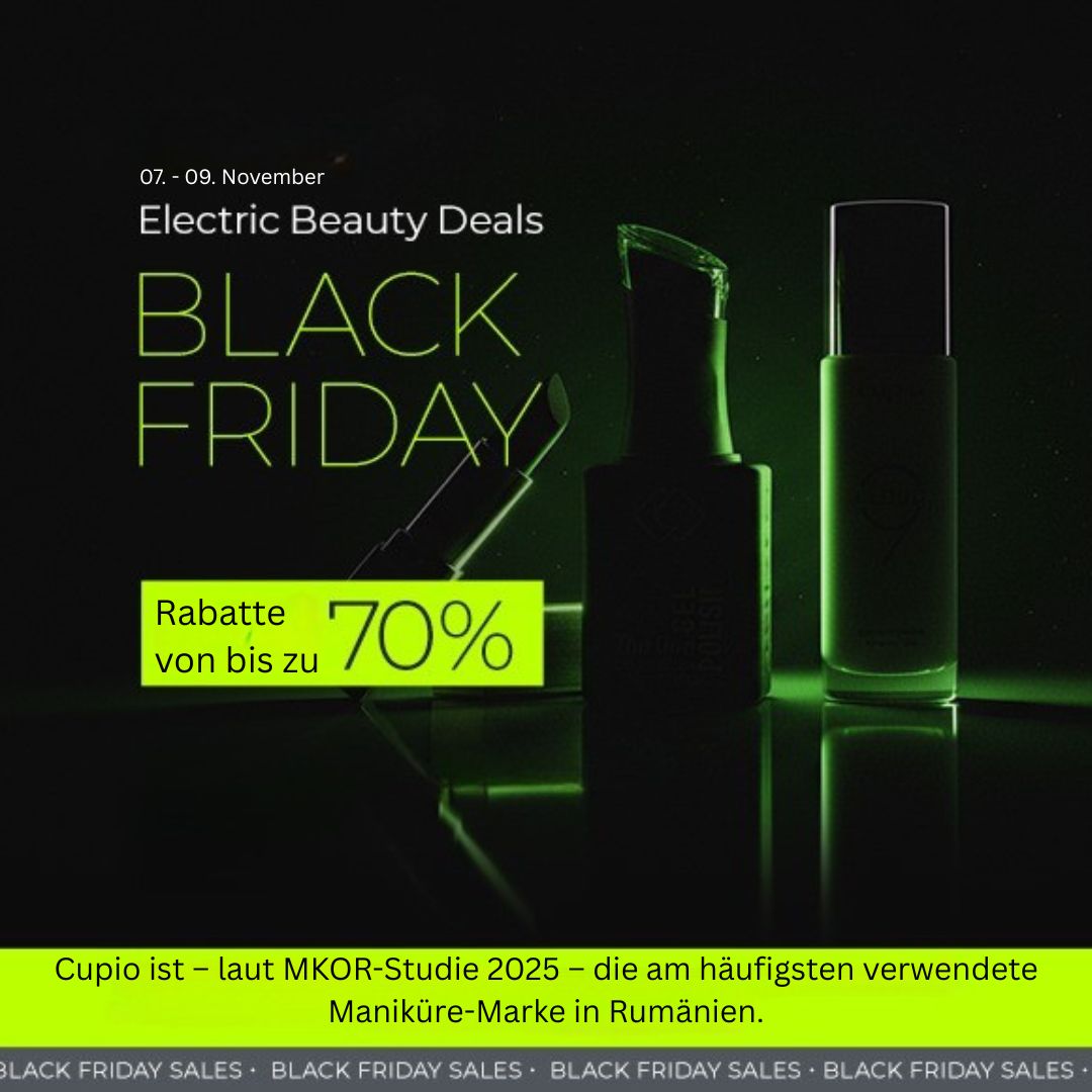 Cupio Black Friday Beauty Deals mit bis zu 70% Rabatt im Nov