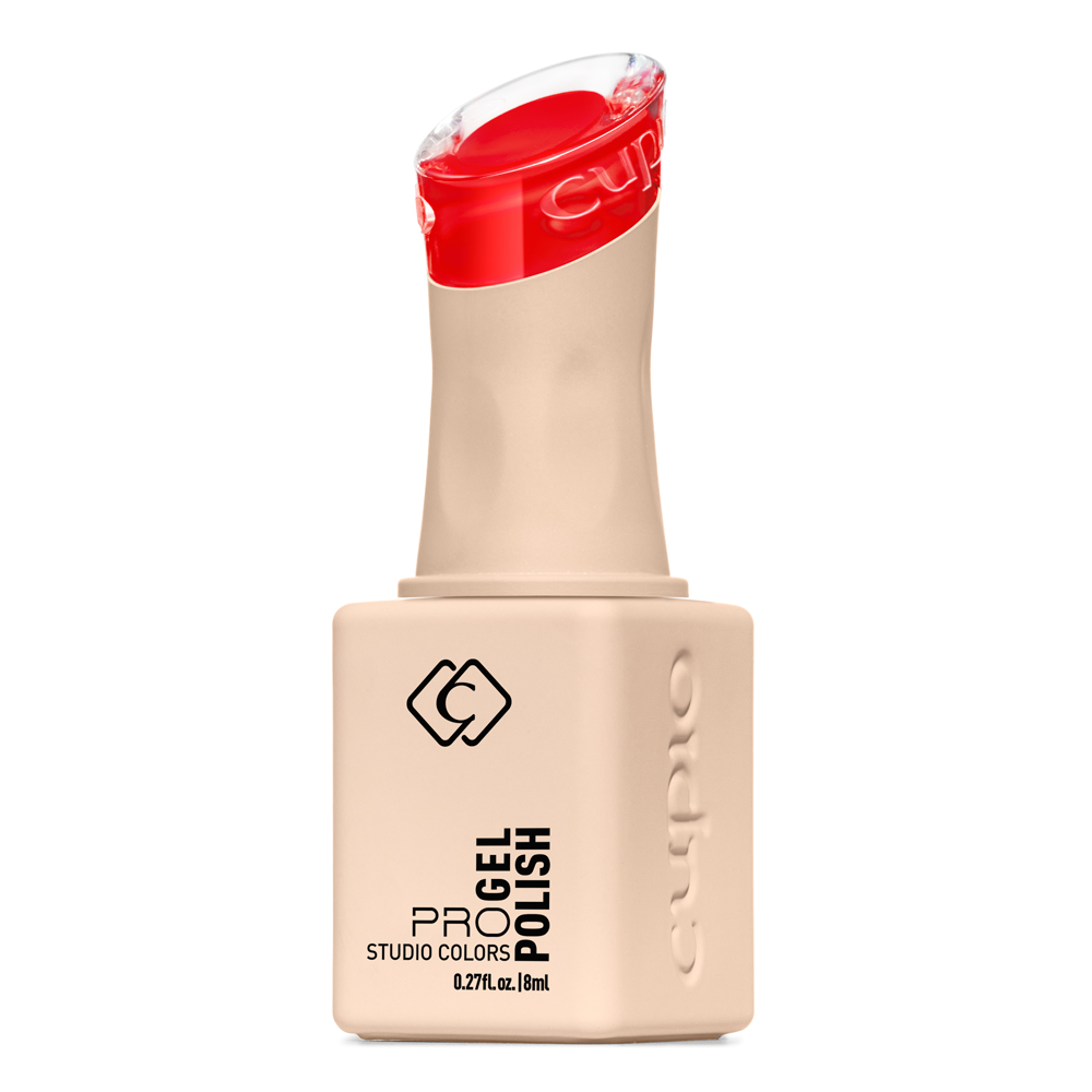 Beige Flasche Cupio ProGel Polish Studio Colors UV/LED-Gelnagellack mit roter Kappe, 8 ml