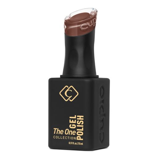 c8963_bBUR7tkS5PnlGi Flasche mit Cupio Gel Polish in Dunkelbraun der The One Collection