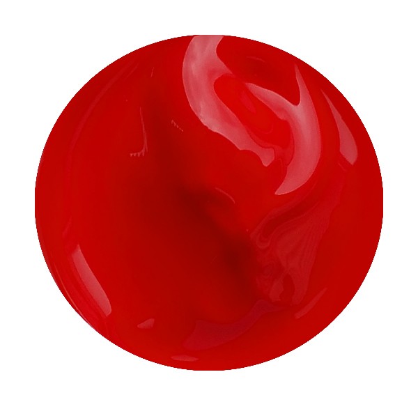 pictura_jelly_bean Runder Hochglanzlack in leuchtendem Rot