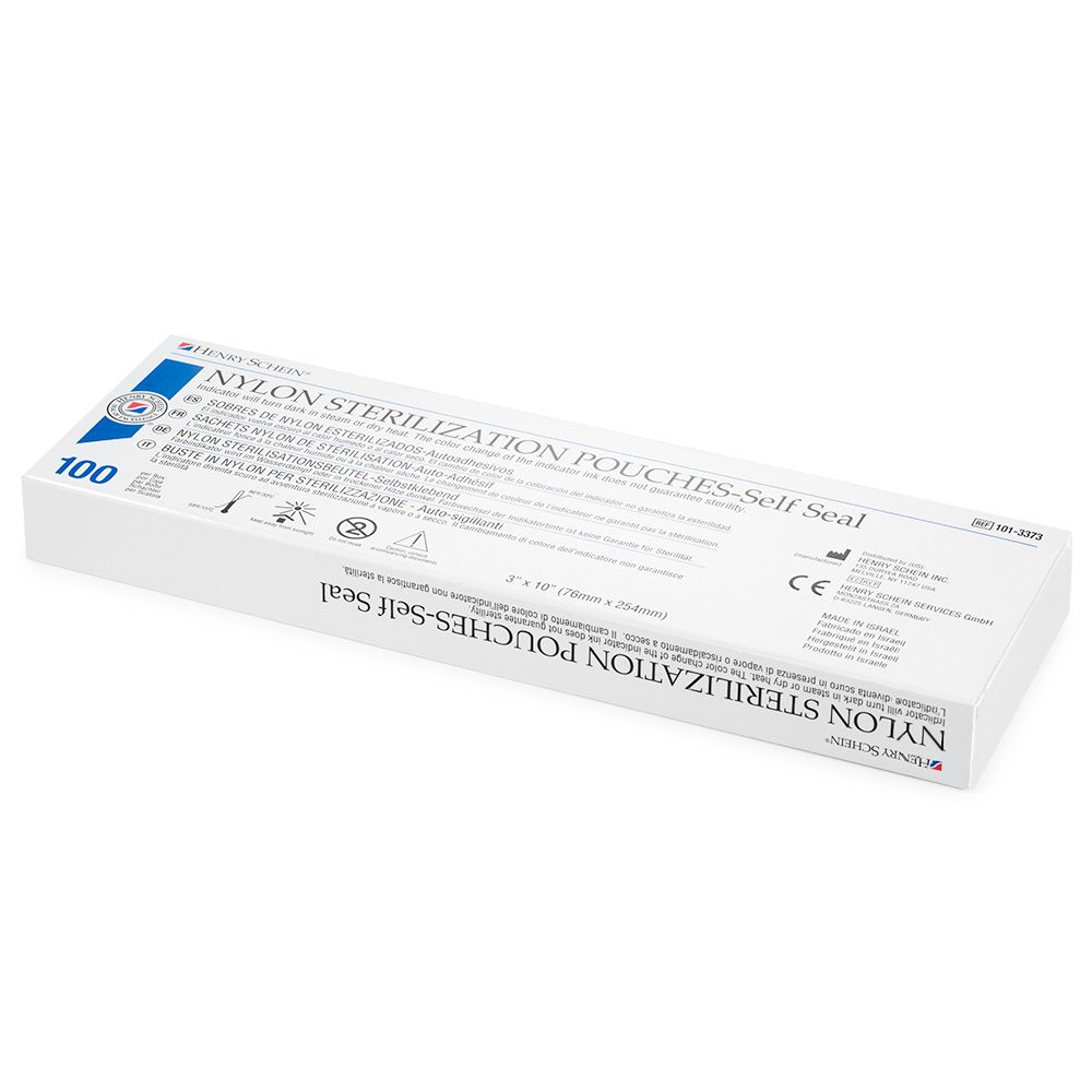 folie_de_sterilizat_henry_schein_76x254mm Nylonsterilisationsbeutel mit Selbstverschluss in der Packung, 100 Stück