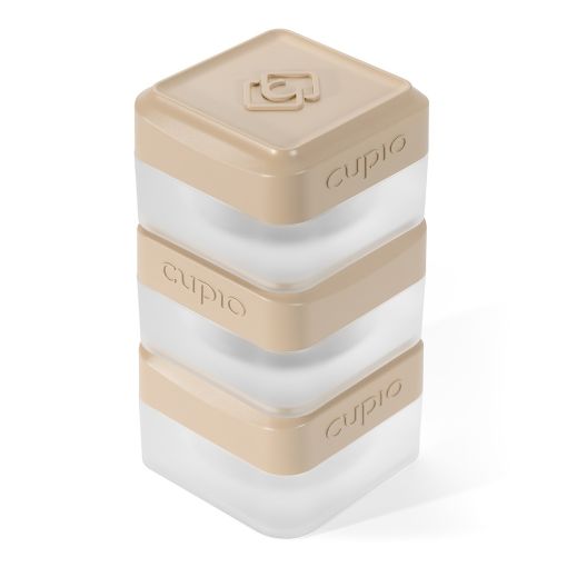 Stapelbare Cupio Vorratsdosen mit beigen Deckeln