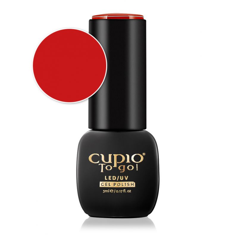 cupio_to_go_5ml_-_chilli_red Cupio To Go! LED/UV Gel Polish Flasche mit rotem Farbmuster