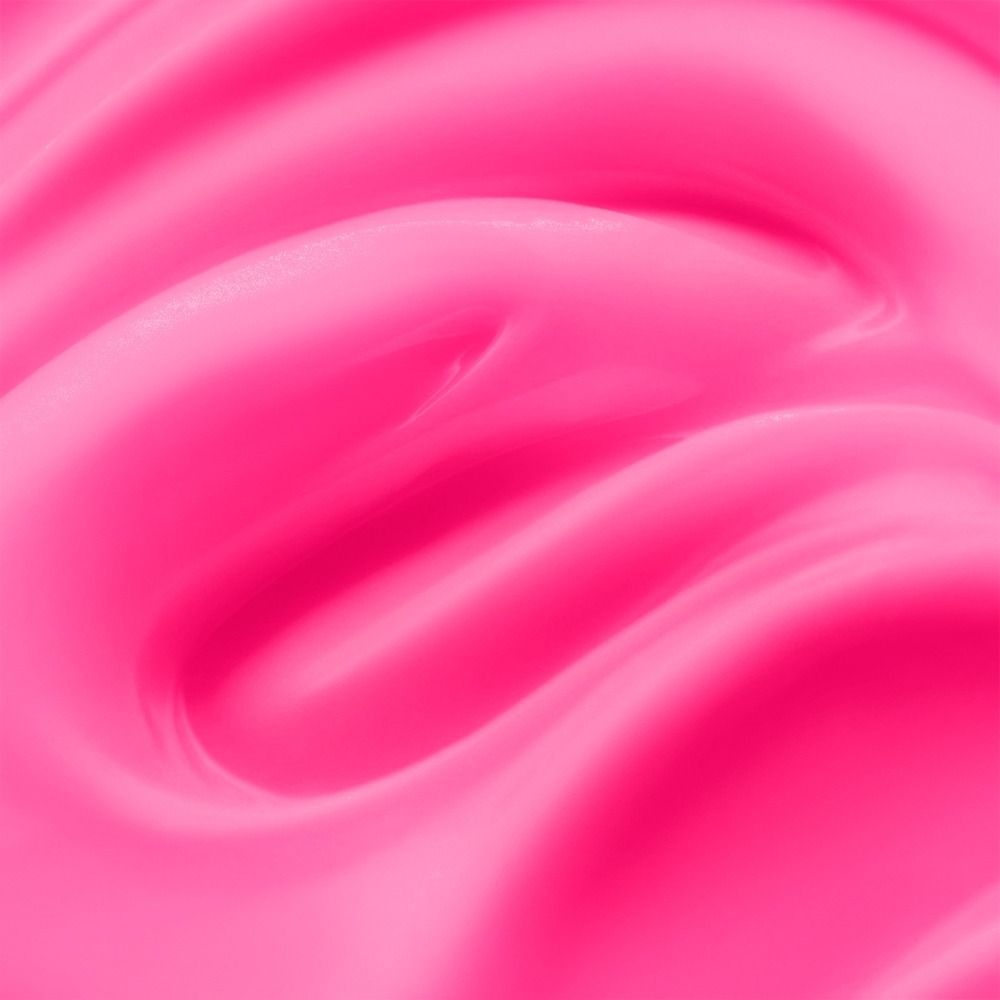 Nahaufnahme einer glatten, pinken Oberflächenstruktur mit geschwungenen Linien
