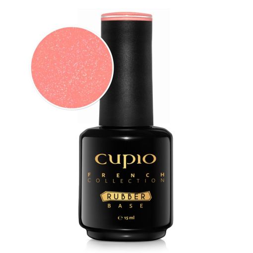 Rubber Base French Collection - Perfect French Shimmer Red 15 ml