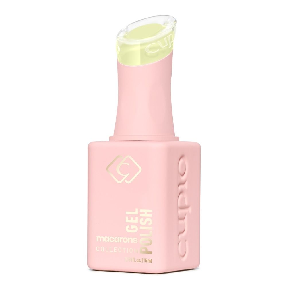 Cuccio Gel Polish aus der Maccarons Collection, rosa Flakon mit limonengrünem Gel-Nagellack, 15 ml