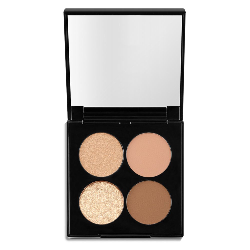 Make-up-Palette mit zwei glänzenden und zwei matten Farben