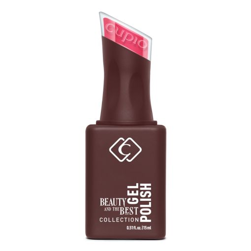 d0327 Cupio Gel Polish Flasche in Braun mit roter Spitze, 15 ml