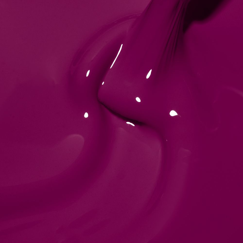 Nahaufnahme des flüssigen Cupio Gellack The One Bachata 15ml in intensivem violett-pink für semipermanente Maniküre