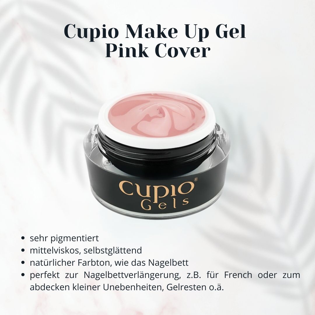 Make-Up-Gel-Pink-Cover-1 Cupio Make Up Gel in Pink Cover, ideal für Nagelbettverlängerung und zur Abdeckung von Unebenheiten.