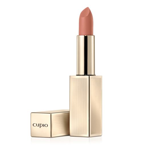 Nude-farbener Lippenstift von Cupio in goldener Verpackung