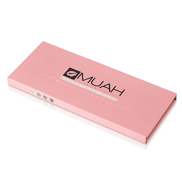 muah_backstage_glam MUAH Highlighter Palette in einer eleganten pinken Verpackung