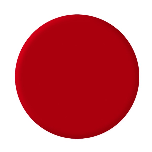 gel_color_passon_red Kreisscheibe in kräftigem Rot, ideal für Dekoration oder Bastelarbeiten