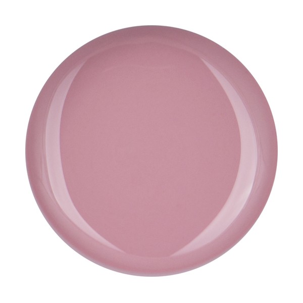 Runder Teller in rosa mit glänzender Oberfläche