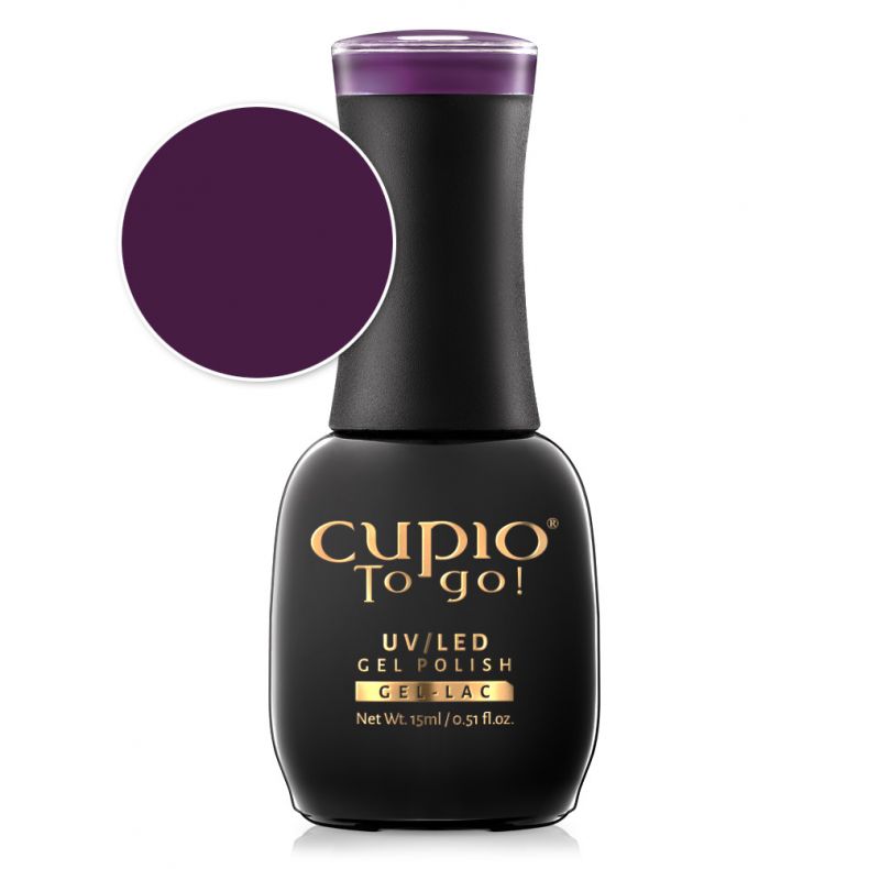 oja_semipermanenta_cupio_to_go_high_fashion_violet_new Flasche mit Cupio To go! UV/LED Gel Polish in dunklem Violett, 15ml
