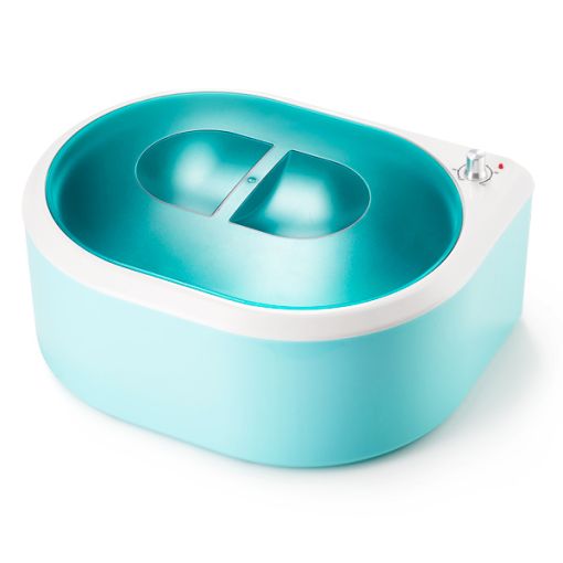 Blaues elektronisches Fusspflegegerät mit zwei Kammern