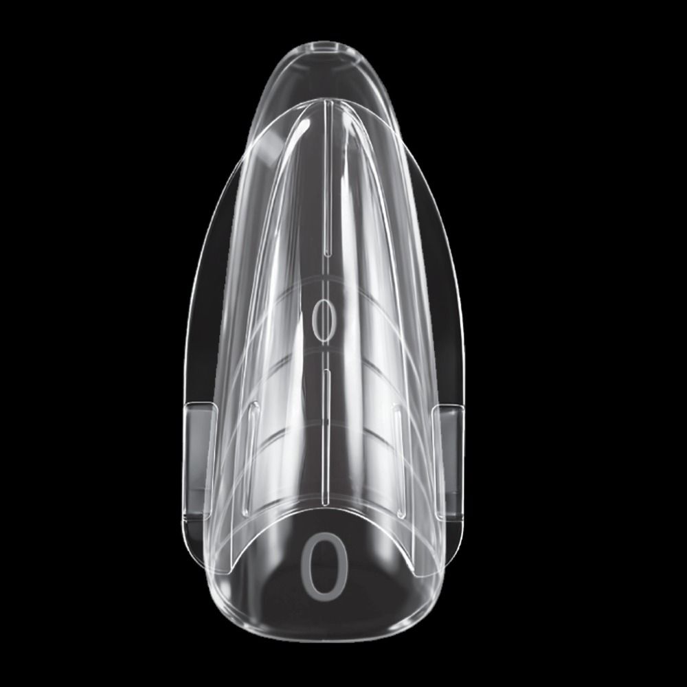 Transparente Cupio Dual Sandwich Form Almond, wiederverwendbare Nail-Tips in Mandelform für präzise Nagelverlängerung mit Gel, Acryl und Gellack-Aufbau