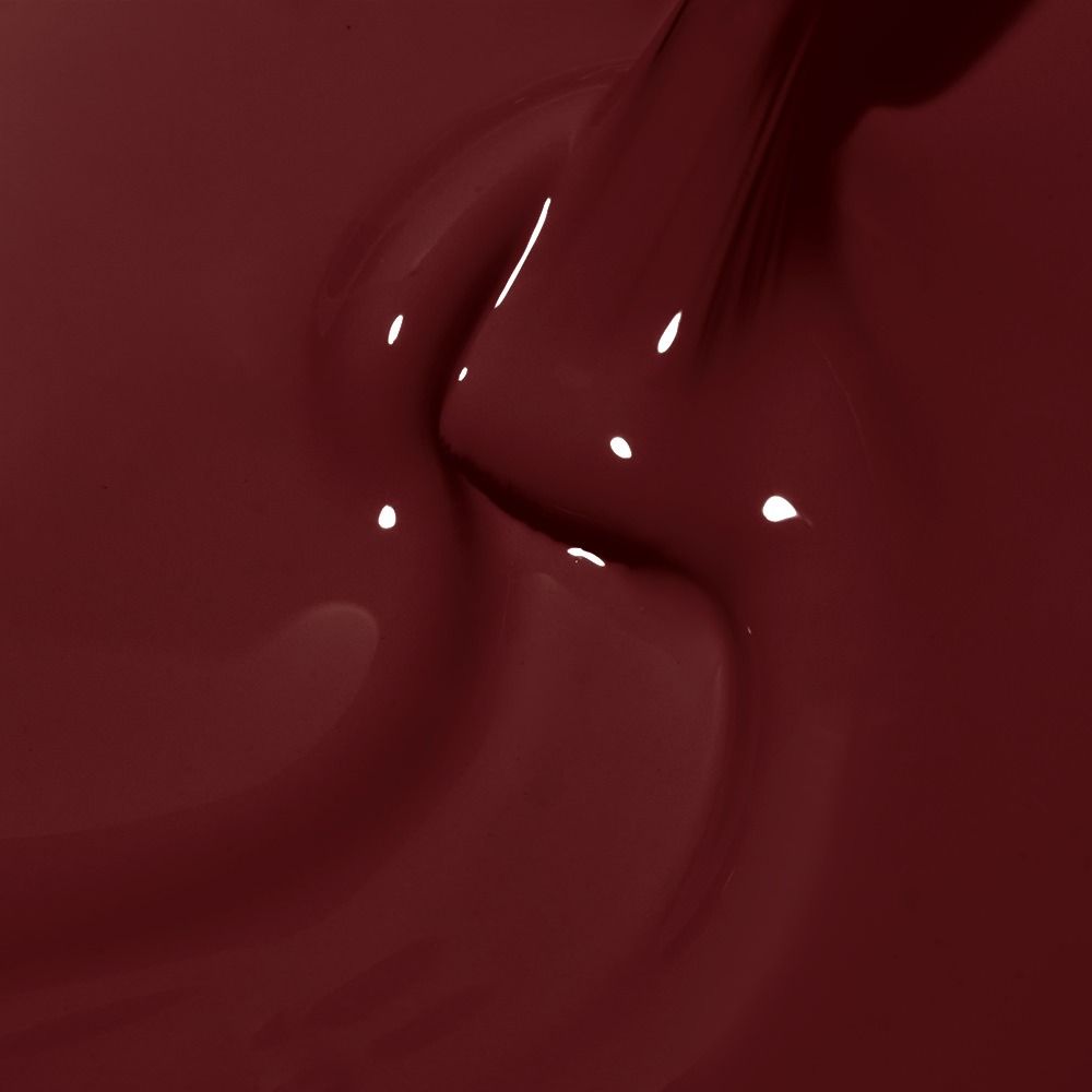 Nahaufnahme von Gellack Pinx Everyday Slay Merlot Drama 15 ml in tiefem Merlot-Rot, hochdeckend und glänzend, ohne Glitzer – ideal für elegante UV- und LED-Maniküre.