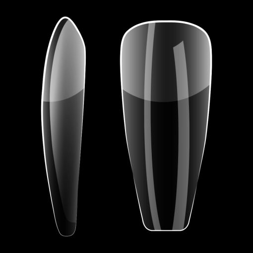 long_coffin_c7649_c Zwei verschiedene transparente Kicks für den Knieschutz im Sport