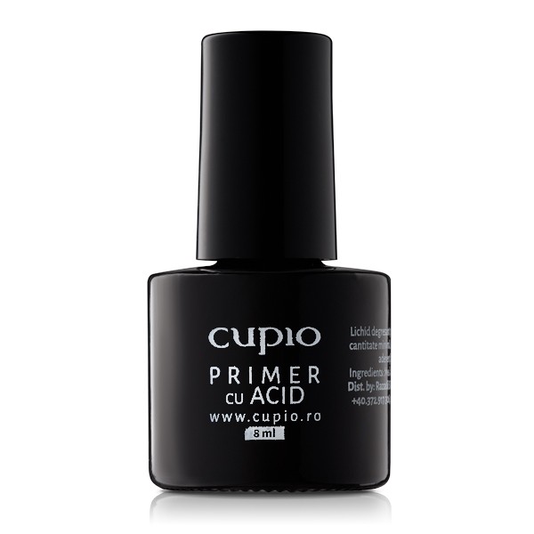 Cupio Primer mit Säure in schwarzer Flasche, 8 ml, ideal für die Nagelvorbereitung