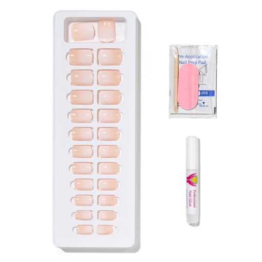 nude_baby_boomer_c8382_c Enthält künstliche Nägel, Vorbereitungs-Pad und Nagelkleber