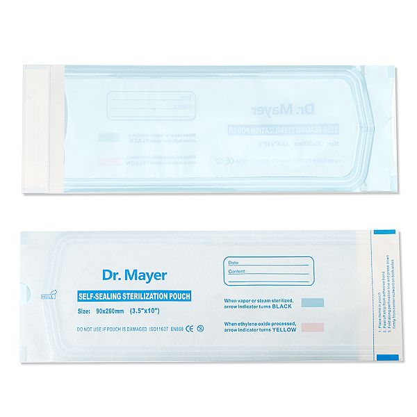 Sterilisationsbeutel - selbstklebend Dr. Mayer 90x260 mm - 200er Set