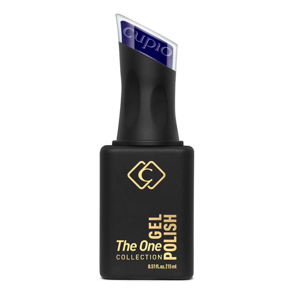 Schwarze Flasche Gellack The One Royal Blue 15 ml mit Farbkappe in intensivem Königsblau, glänzender UV/LED Gel Nagellack ohne Glitzer für gleichmäßige, langanhaltende Maniküre