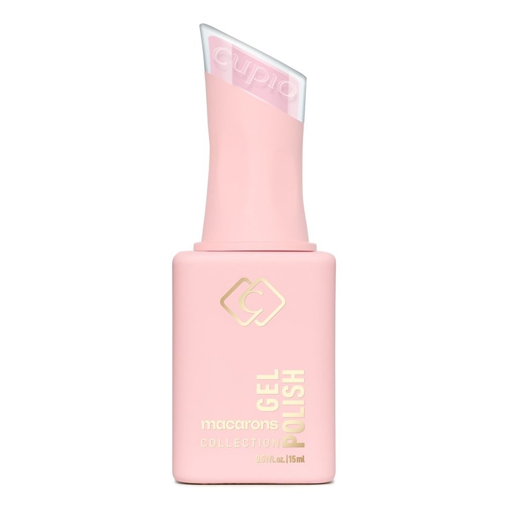 Cupio Gellack Macarons Collection Toasted Coconut 15 ml in pastelligem Rosaton, hochpigmentierter Gel-Nagellack mit starker Deckkraft und bis zu 6 Wochen Halt