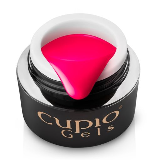 gel_color_vivid_pink_c8418 Öffentliches Glas mit leuchtendem pinken Farbgel von Cupio Gels