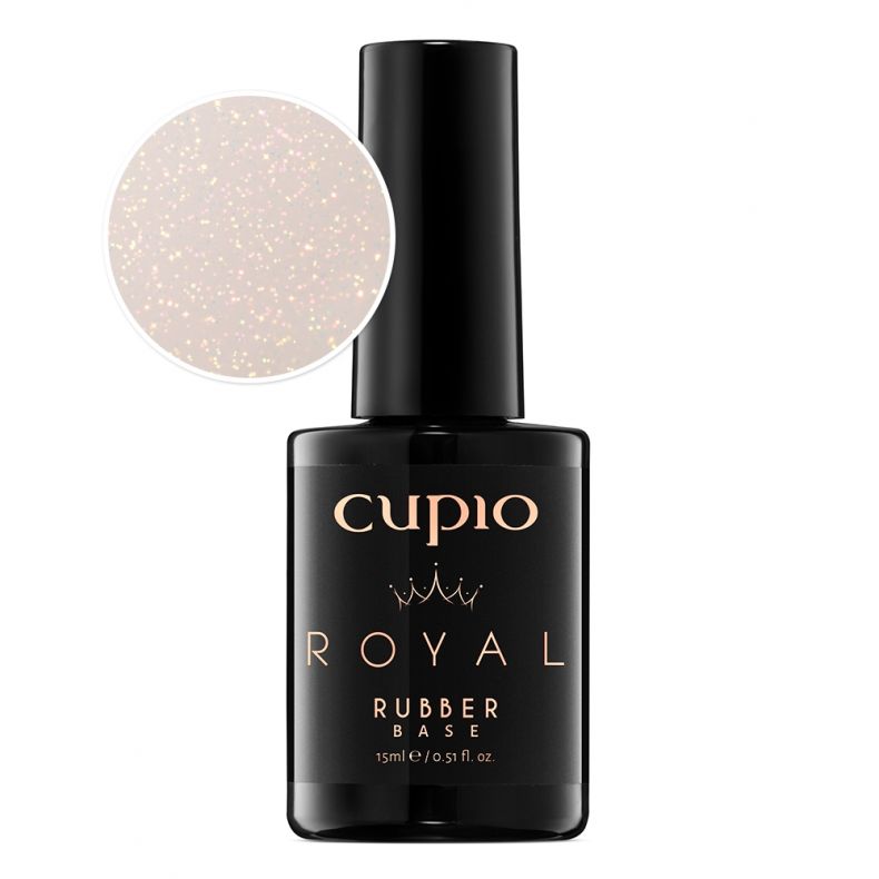 rubber_royal_pure_heart_c7201 Flasche mit Cupio Royal Rubber Base 15ml und Farbprobe