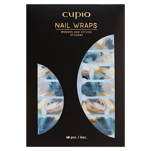 splash-euphorria-c7968 Cupio Nail Wraps mit 16 stylischen Nagelstickern in farbenfrohem Design