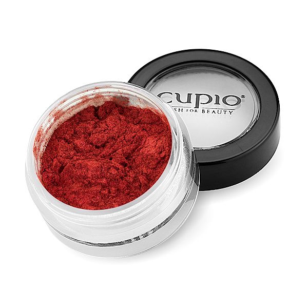 cc_copper_brown Öffner mit rotem Pigmentpulver von Cupio in einem transparenten Behälter