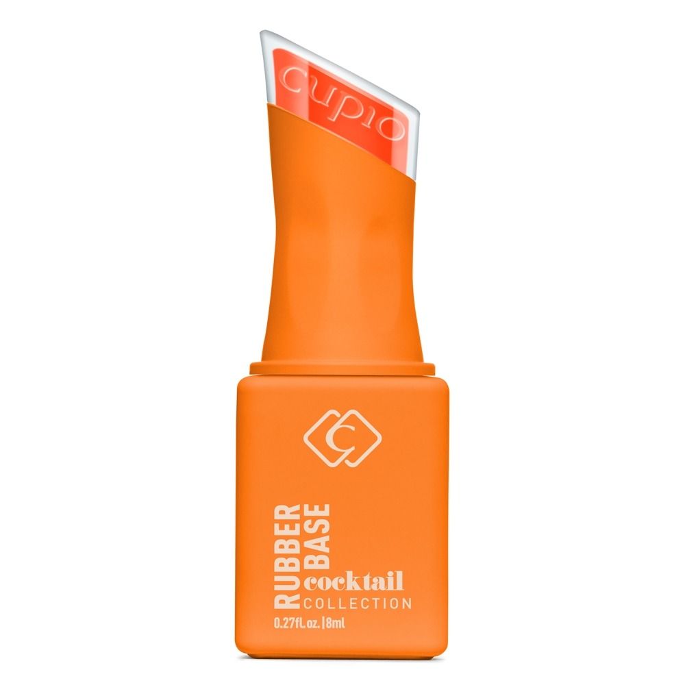 Cupido Rubber Base Cocktail Collection Bloody Mary 8 ml in neonorange: strapazierfähige Rubber Base für auffällige Maniküre und Pediküre im Gellack-System.