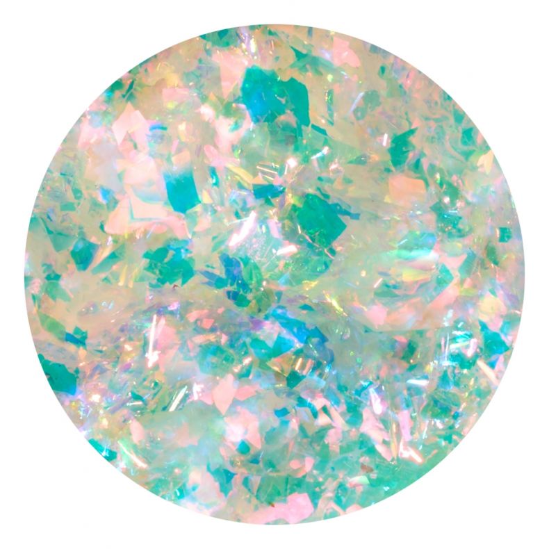 pigment_fashion_aurora_blue_b Farbige, holografische Glitzerpartikel in runder Form