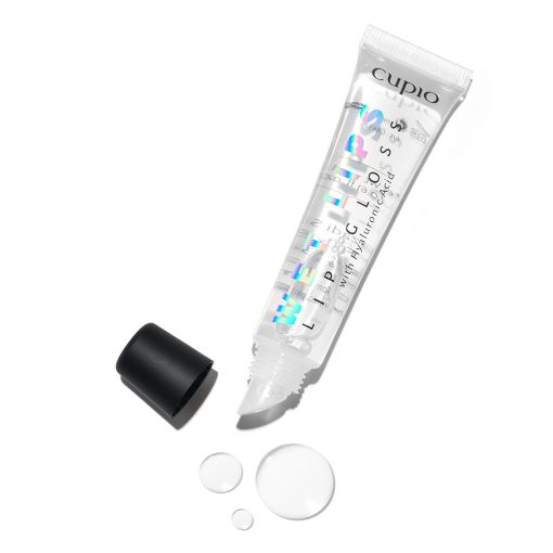 wet_lips_drops0z9McXMhmTX5i Transparenter Cupio Lipgloss in einer Tube mit Blasen auf dem Tisch
