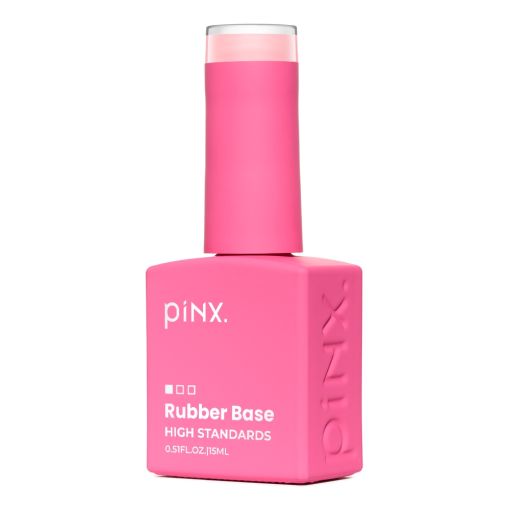 c8850_c pINX Rubber Base Nagellack in pink, 15ml Flasche, ideal für Nageldesign