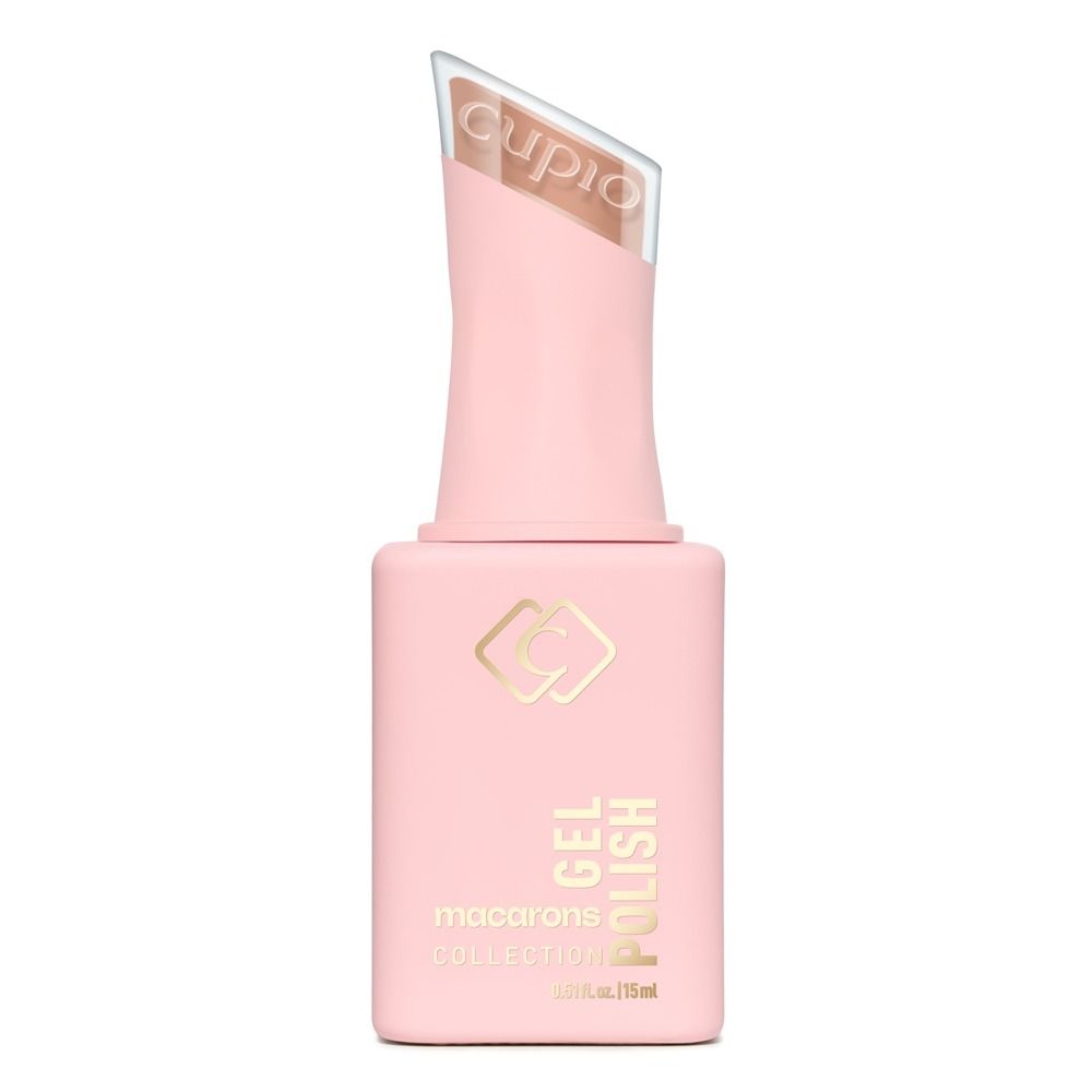 Produktbild von Cupio Gellack Macarons Collection Caramel Sale 15 ml, pastellrosa Gel-Nagellack mit hoher Deckkraft und eleganter Flasche