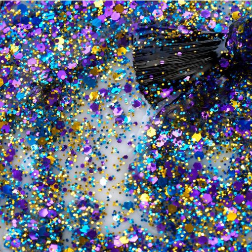 Cupio Gellack Effect X Tobago Carnival bunter Glitter