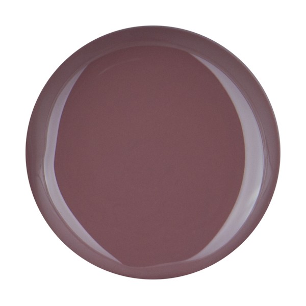 Runder Teller in einem sanften Lilaton, ideal für stilvolle Tischdekorationen.