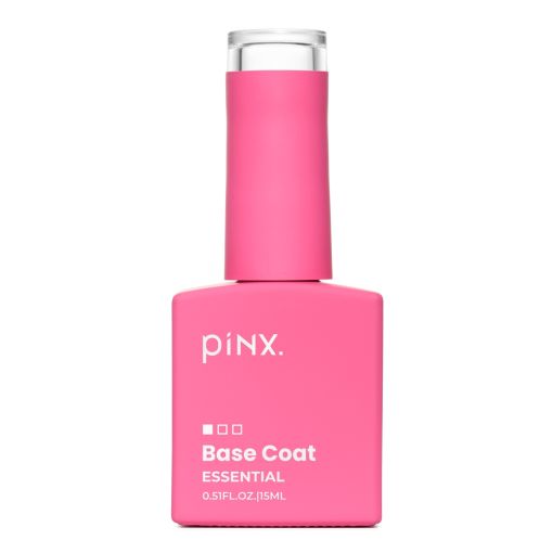 PiNX Base Coat in pink, 15 ml Flasche.