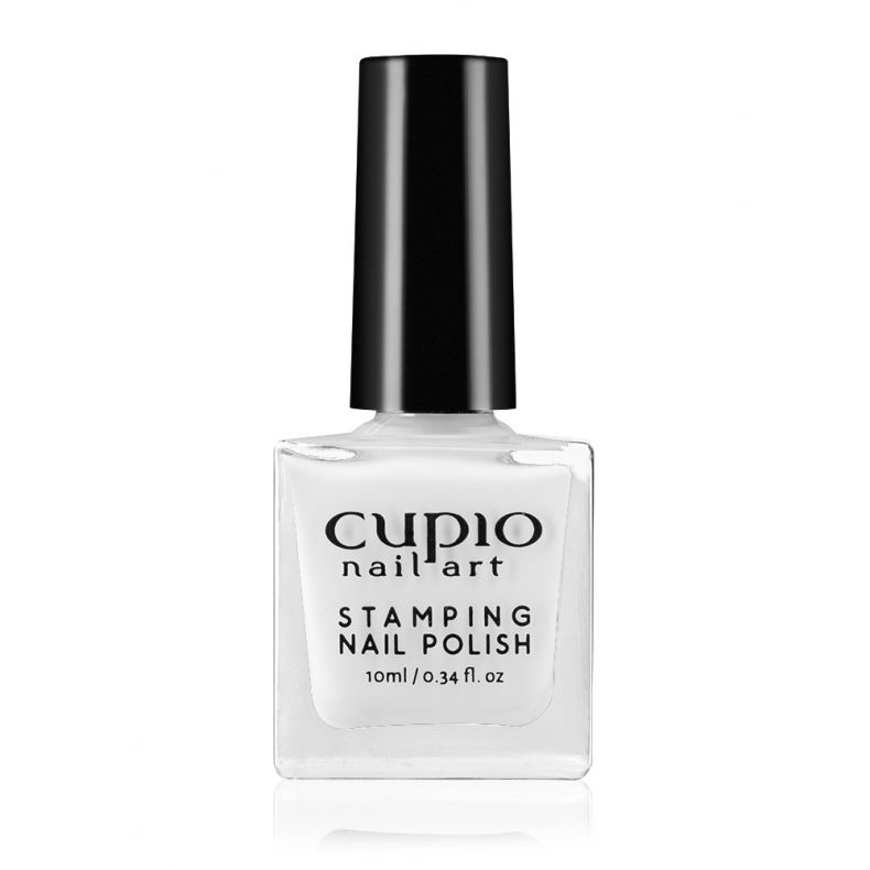 stamping_nail_polish_cupio_-_white Flasche mit Cupio Stamping Nail Polish in Weiß für Nageldesign